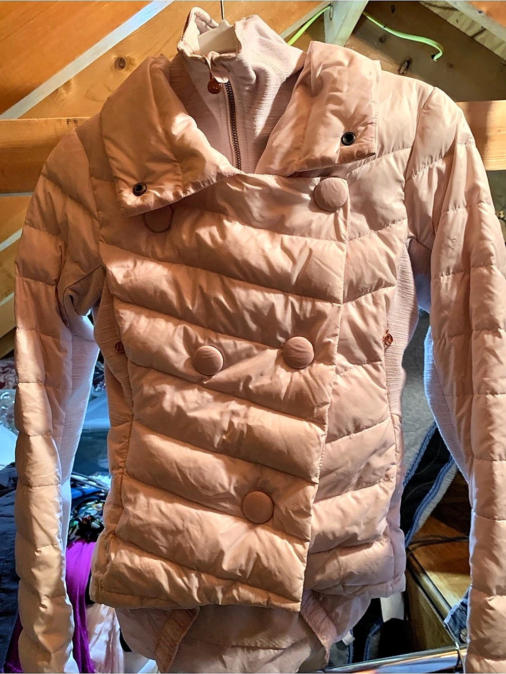 lululemon Pink Hooded Puffer Jacket Like New